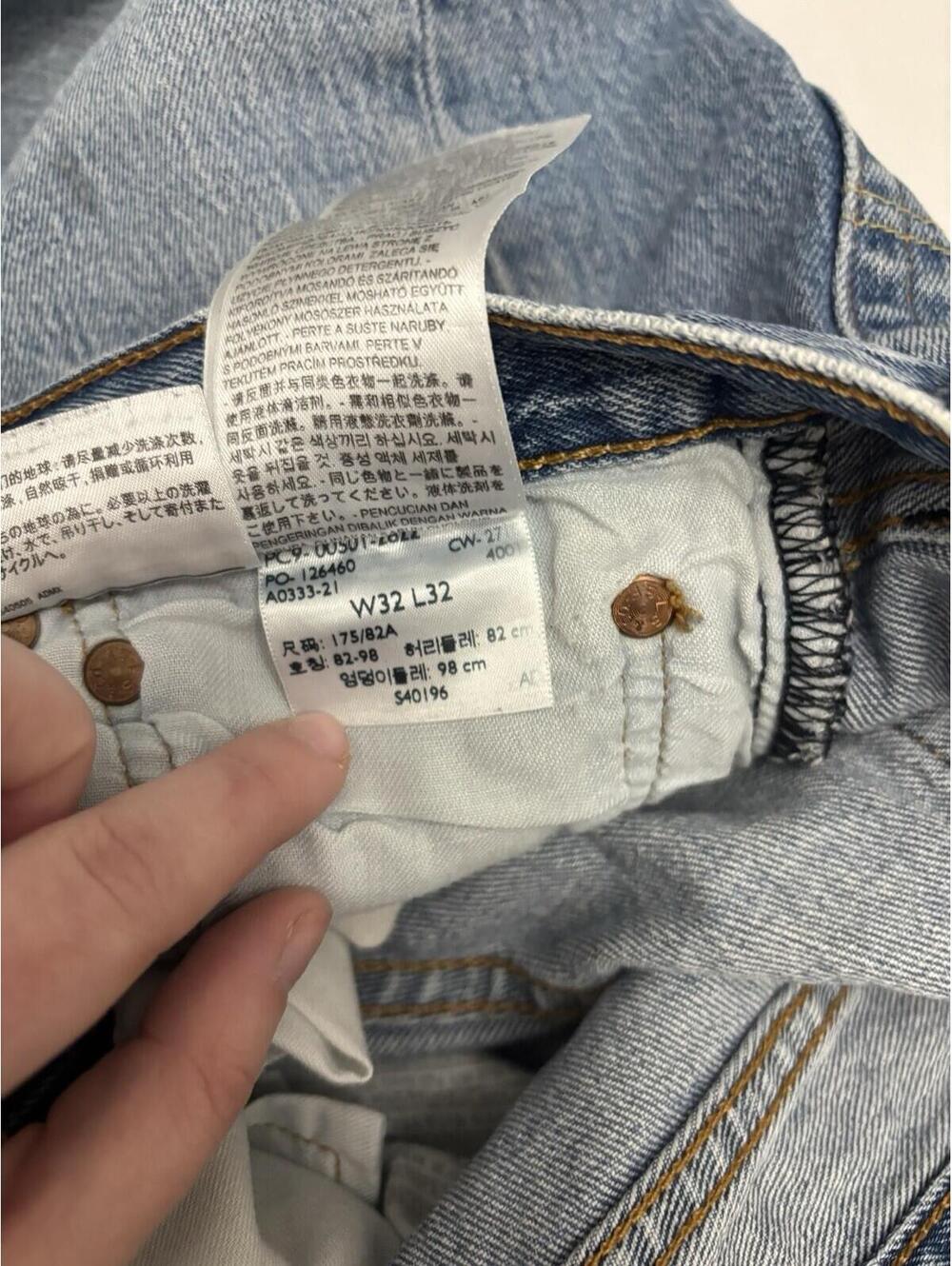 Men’s Vintage Made InMexico 501 High Rise Button Zip Straight L Jeans Size 32x32 - Picture 6 of 7